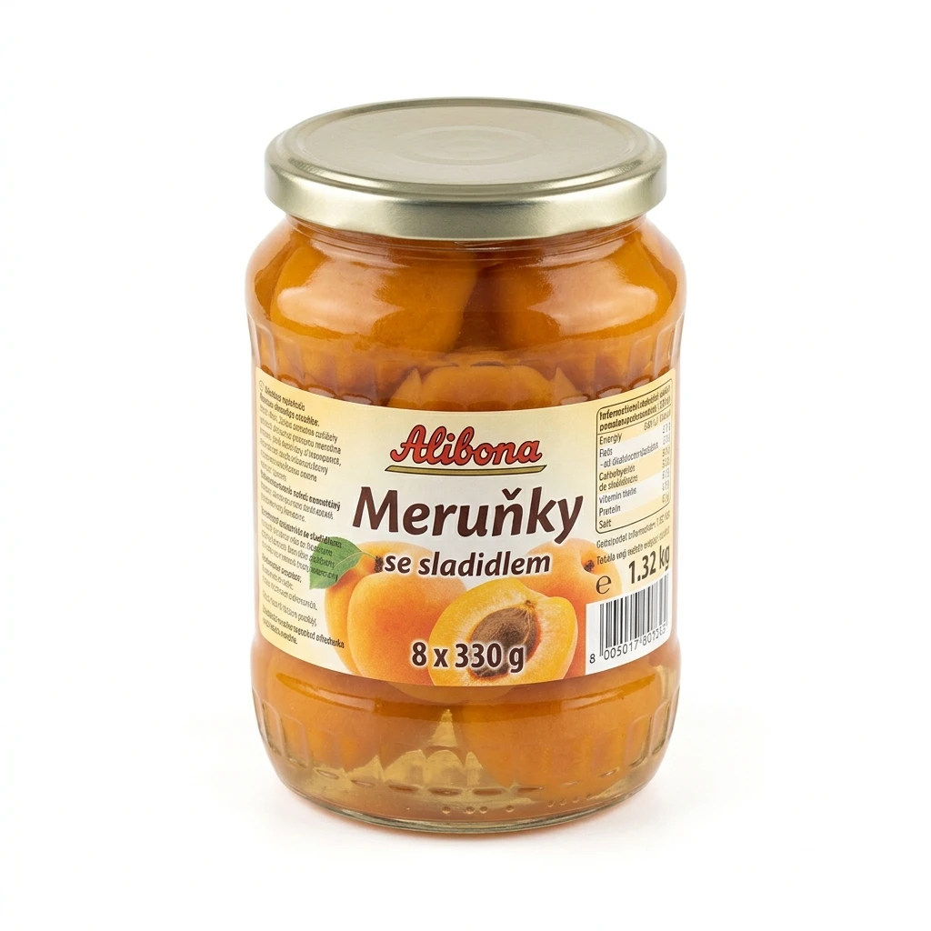 Alibona Meruňky se sladidlem 8 x 330 g