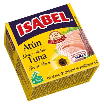ISABEL Tuňák ve slunečnicovém oleji 80 g