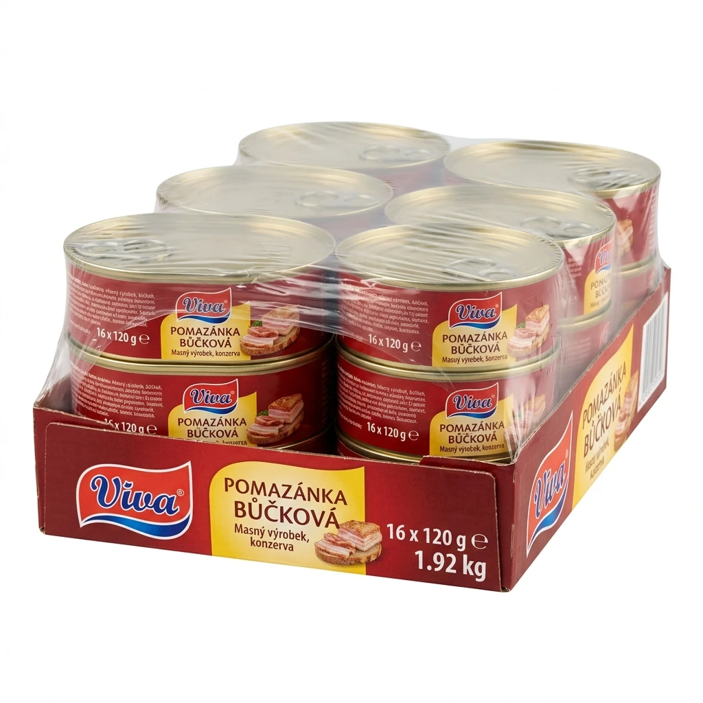 Viva Pomazánka bůčková 16 x 120 g