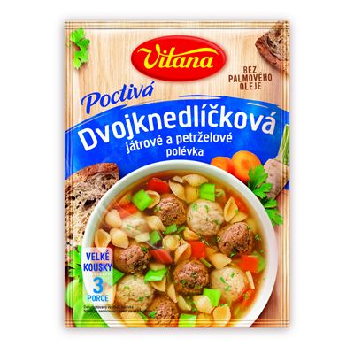 Vitana Poctivá Polévka dvojknedlíčková játrové a petrželové 82 g