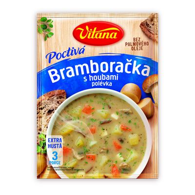 Vitana Poctivá Polévka bramboračka s houbami 96 g