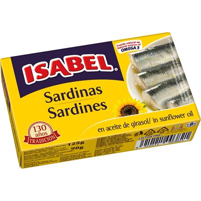ISABEL Sardinky ve slunečnicovém oleji 125 g