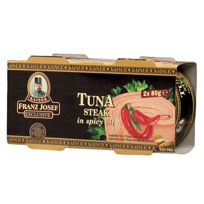 FRANZ JOSEF KAISER Tuňák celý v olej s Chilli 2 x 80 g