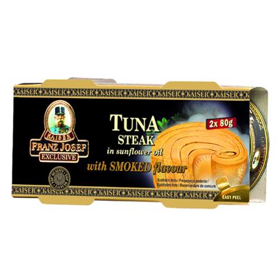 FRANZ JOSEF KAISER Tuňák celý s uzenou příchutí 2 x 80 g