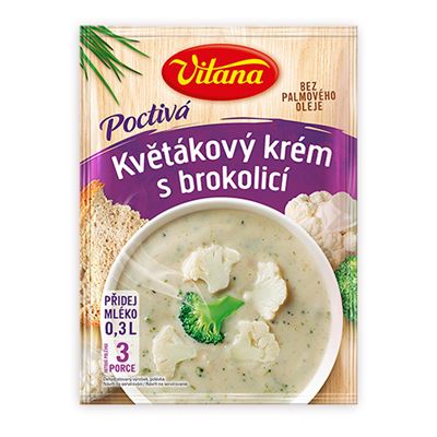 Vitana Poctivá Květákový krém s brokolicí 74 g