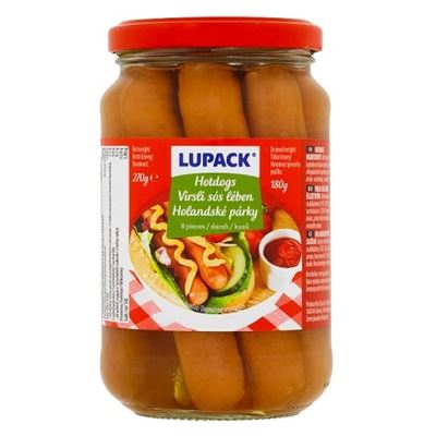 LUPACK Párky 8 hot dogs 270 g