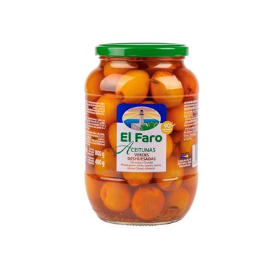 El Faro Olivy krájené zelené bez pecky 850 ml