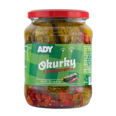 ADY Okurky s jalapenem 4 x 660 g