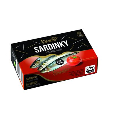 Bassta Sardinky v rajské omáčce 125 g
