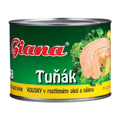 Giana Tuňák kousky v rostlinném oleji a nálevu 1,705 kg
