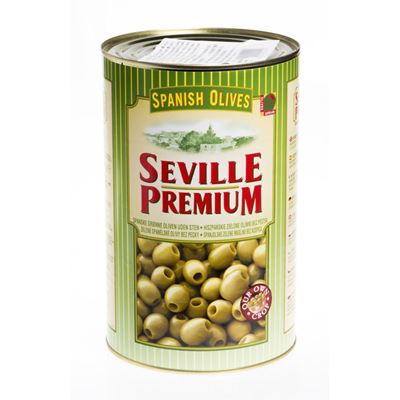 SEVILLE PREMIUM Olivy zelené bez pecky 4,3 kg