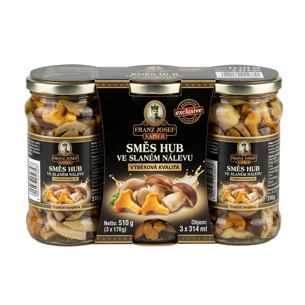 FRANZ JOSEF KAISER Směs hub ve slaném nálevu 3 x 314 ml