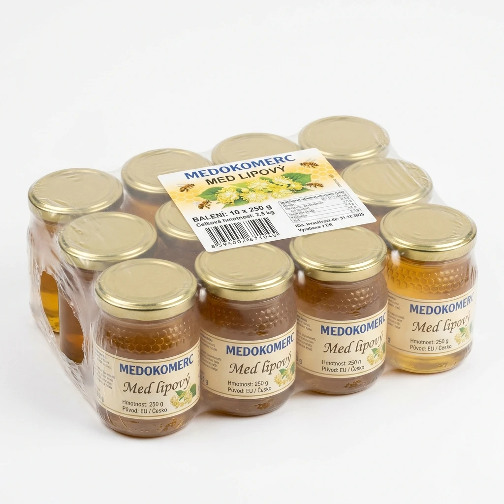 MEDOKOMERC Med lipový 10 x 250 g