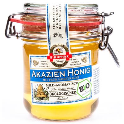 BIHOPHAR Med květový akátový BIO 450 g