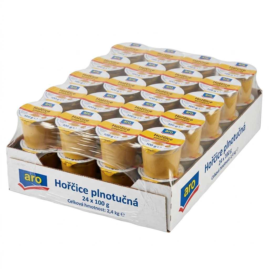 aro Hořčice plnotučná 24 x 100 g