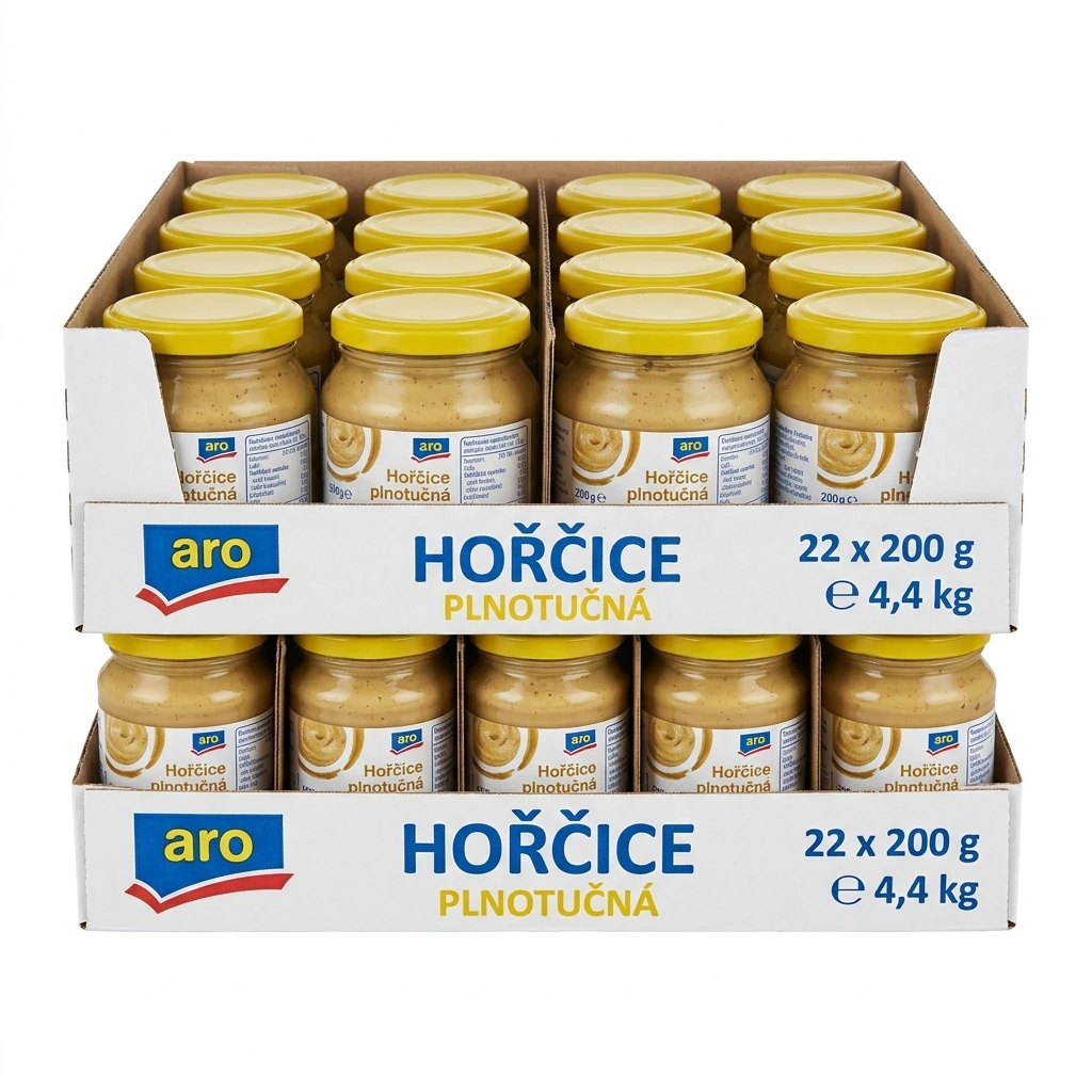 aro Hořčice plnotučná 22 x 200 g