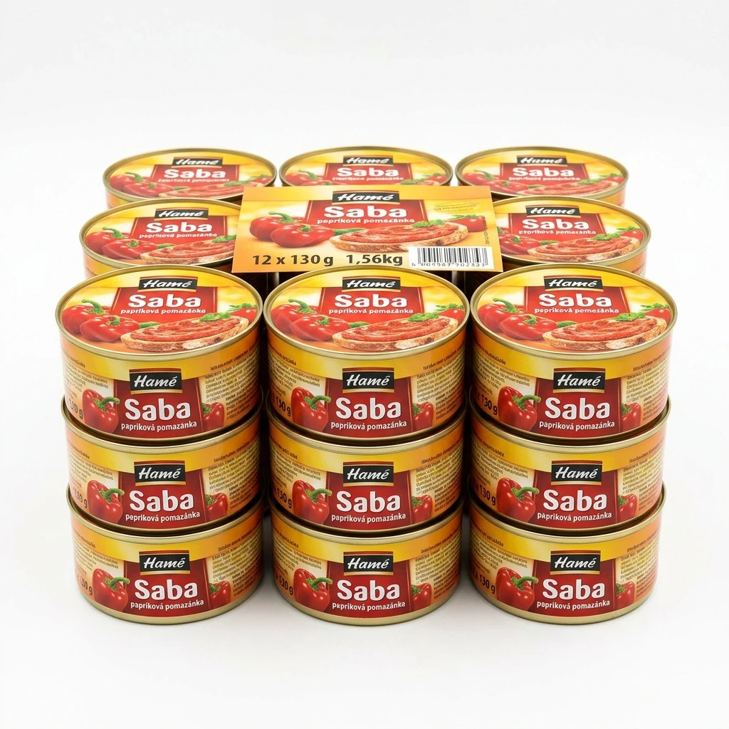 Hamé Saba papriková pomazánka 12 x 130 g