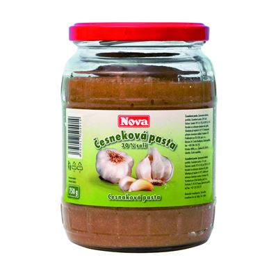 NOVA Česneková pasta 30% soli 720 g sklo