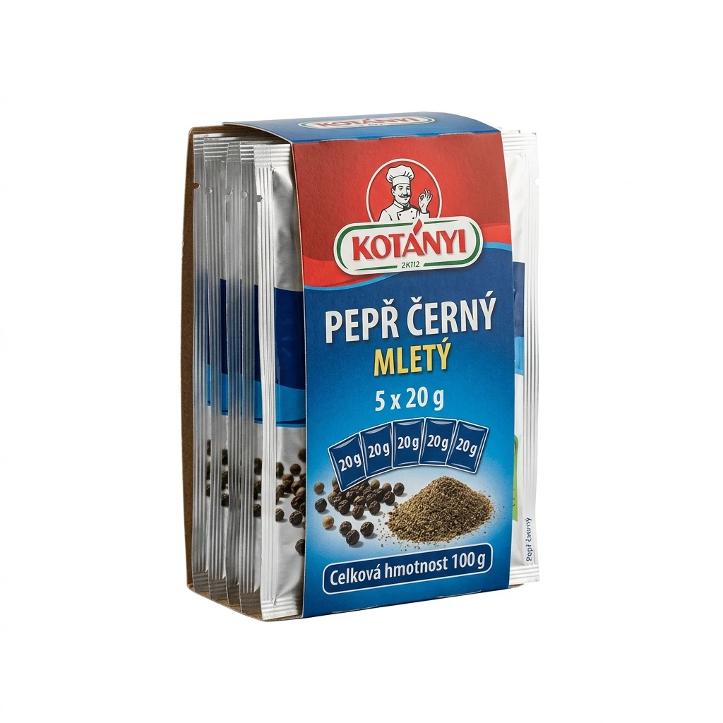 KOTÁNYI Pepř černý mletý 5 x 20 g