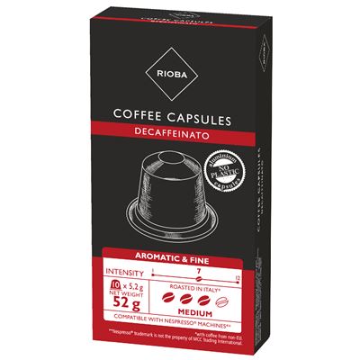 RIOBA Espresso Decaffeinato kapsle kávové 52 g
