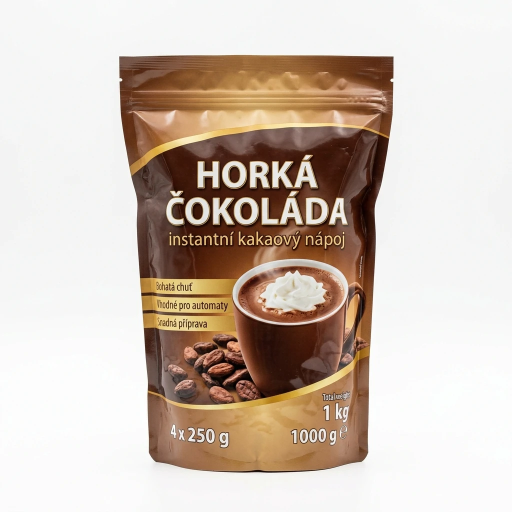 Horká čokoláda instantní kakaový nápoj 4 x 250 g