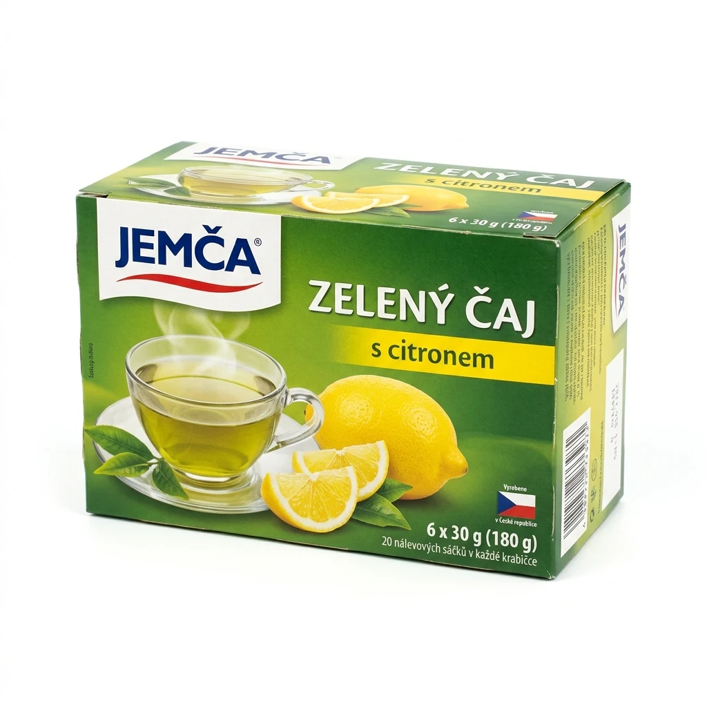JEMČA Zelený čaj s citronem 6 x 30 g