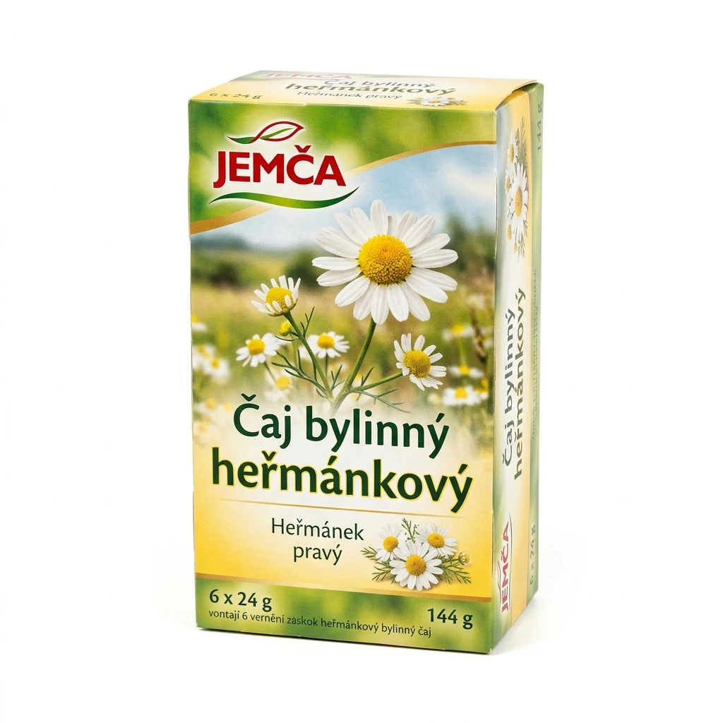JEMČA Čaj bylinný heřmánkový 6 x 24 g