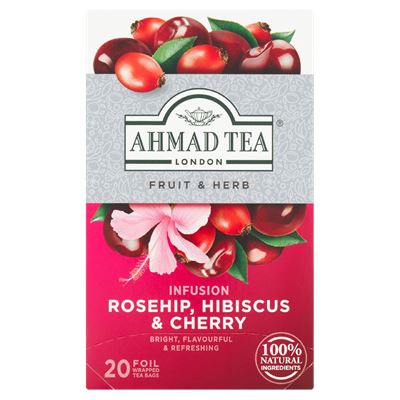 AHMAD TEA Fruit Tea Rosehip&Cherry tea čaj ovocný 40 g