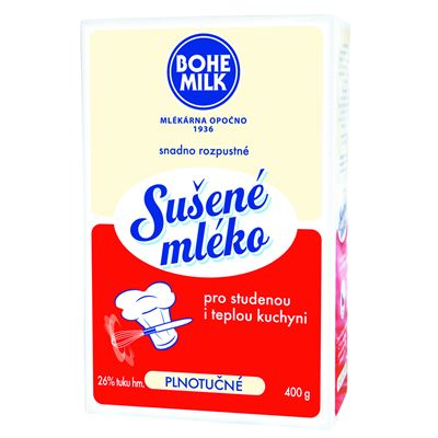 BOHEMILK Mléko sušené plnotučné 400 g