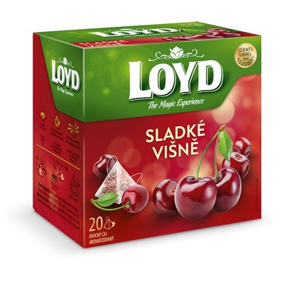 LOYD čaj sweet cherry pyramidový 20 x 2 g
