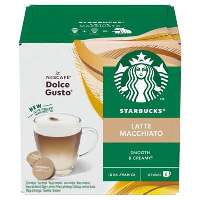 STARBUCKS Nescafé Dolce Gusto Latte Macchiato kapsle kávové 12 ks