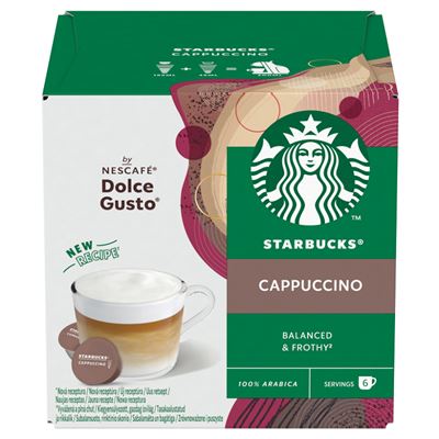 STARBUCKS Nescafé Dolce Gusto Cappuccino kapsle kávové 12 ks
