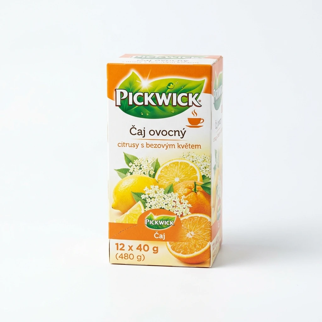 PICKWICK Čaj ovocný citrusy s bezovým květem 12 x 40 g