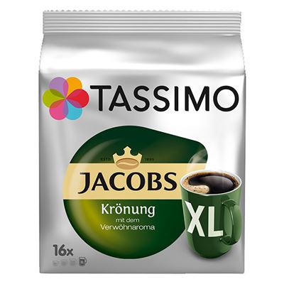 TASSIMO JACOBS Krönung XL kapsle kávové 16 ks