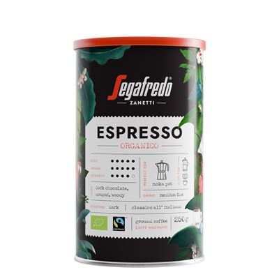 Segafredo Espresso Oraganico mletá káva 250 g