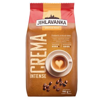 JIHLAVANKA Crema Intense káva zrno 750 g
