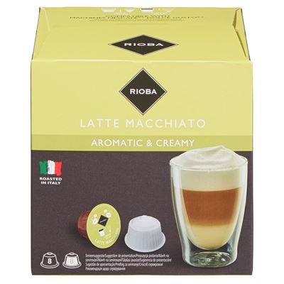 RIOBA Latte Macchiato kapsle kávové 16 ks