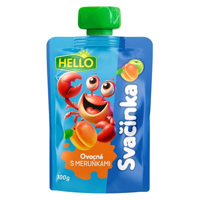 HELLO Ovocná kapsa meruňka 12 x 100 g