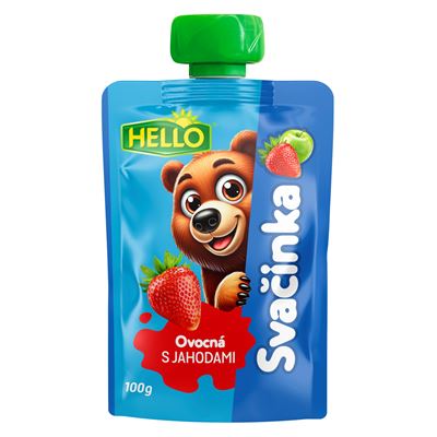 HELLO Ovocná kapsa jahoda 12 x 100 g