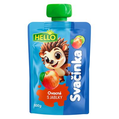 HELLO Ovocná kapsa jablko 12 x 100 g