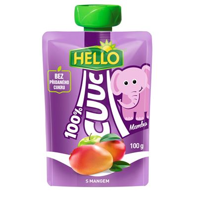 HELLO Cuuc mango 100 % 12 x 100 g