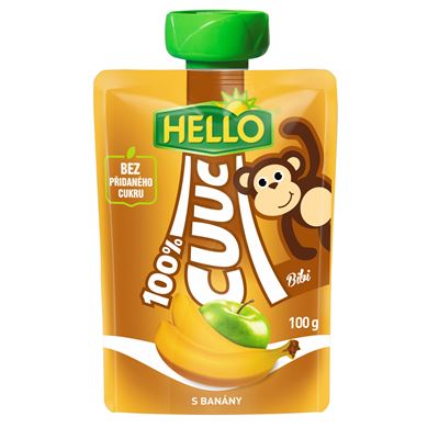HELLO Cuuc Banán 100 % 12 x 100 g