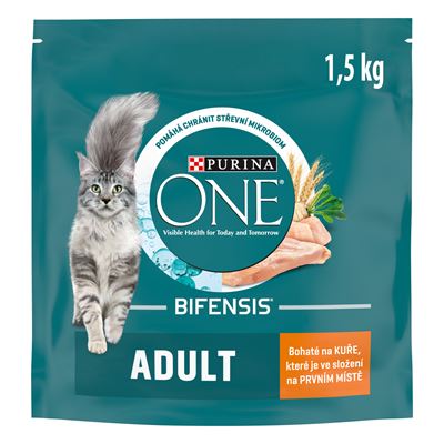 PURINA ONE Bifensis Adult granule pro kočky kuře rýže 1,4 kg