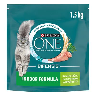 PURINA ONE Bifensis Indoor granule pro kočky krůta 1,4 kg