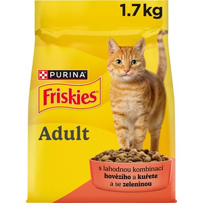 Friskies granule pro kočky hovězí, kuře 1,7 kg
