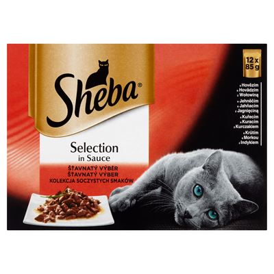 Sheba Steamed & Tender masové menu Kapsička pro kočky 12 x 85 g