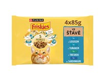 Friskies kapsičky pro kočky losos, tuňák, treska, sardinky 4 x 85 g