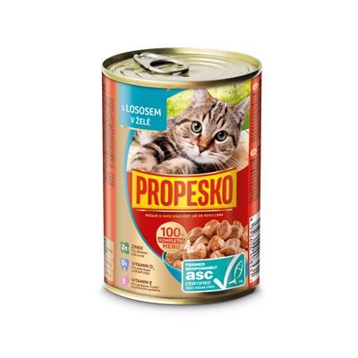 PROPESKO Konzerva pro kočky s lososem 415 g