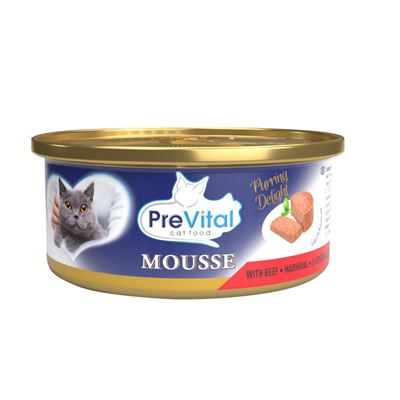 PreVital Hovězí konzerva pro kočky 12 x 85 g