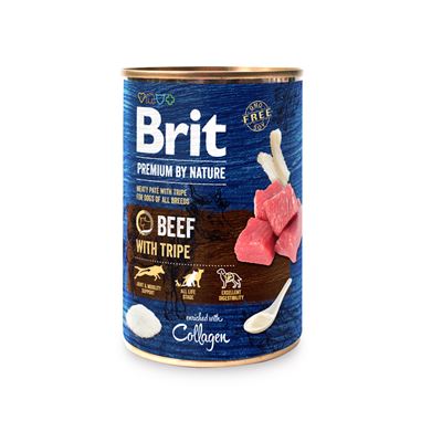 Brit Premium By Nature Konzerva pro psy hovězí, dršťky 400 g